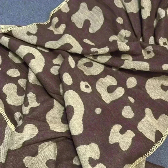 Leopard poncho reversible, one size - Picture 4 of 5